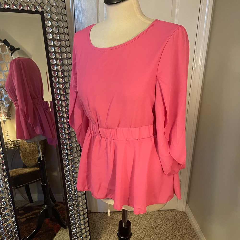 Pretty in pink blouse